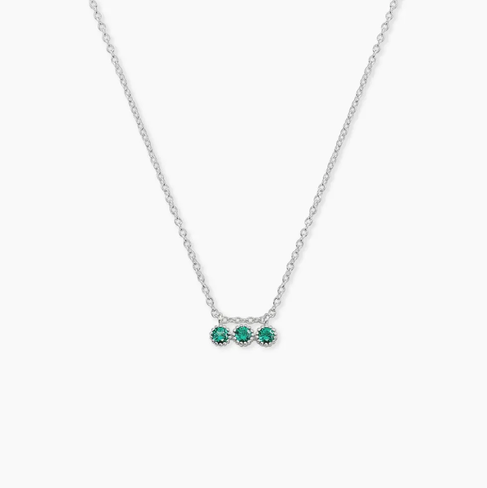 Collier Kasey Argent Blanc Oxyde De Zirconium