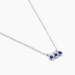Collier Kasey Argent Blanc Oxyde De Zirconium