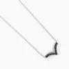 Collier Kirabo Or Blanc Diamant