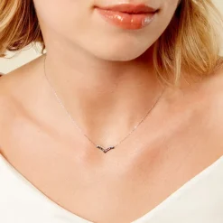 Collier Kirabo Or Blanc Diamant