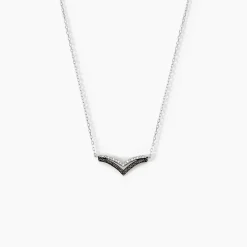 Collier Kirabo Or Blanc Diamant