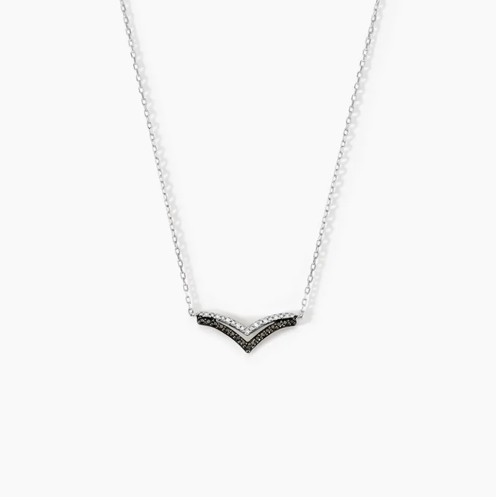Collier Kirabo Or Blanc Diamant