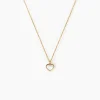 Collier L'amour Coloré Or Jaune Nacre