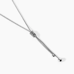 Collier Lassy Argent Blanc