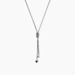 Collier Lassy Argent Blanc