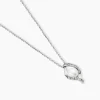 Collier Laurene Argent Blanc Perle De Culture Et Oxyde De Zirconium