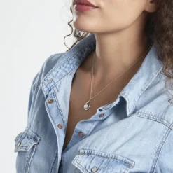 Collier Layanne Argent Blanc Perle De Culture