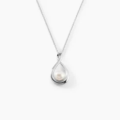 Collier Layanne Argent Blanc Perle De Culture