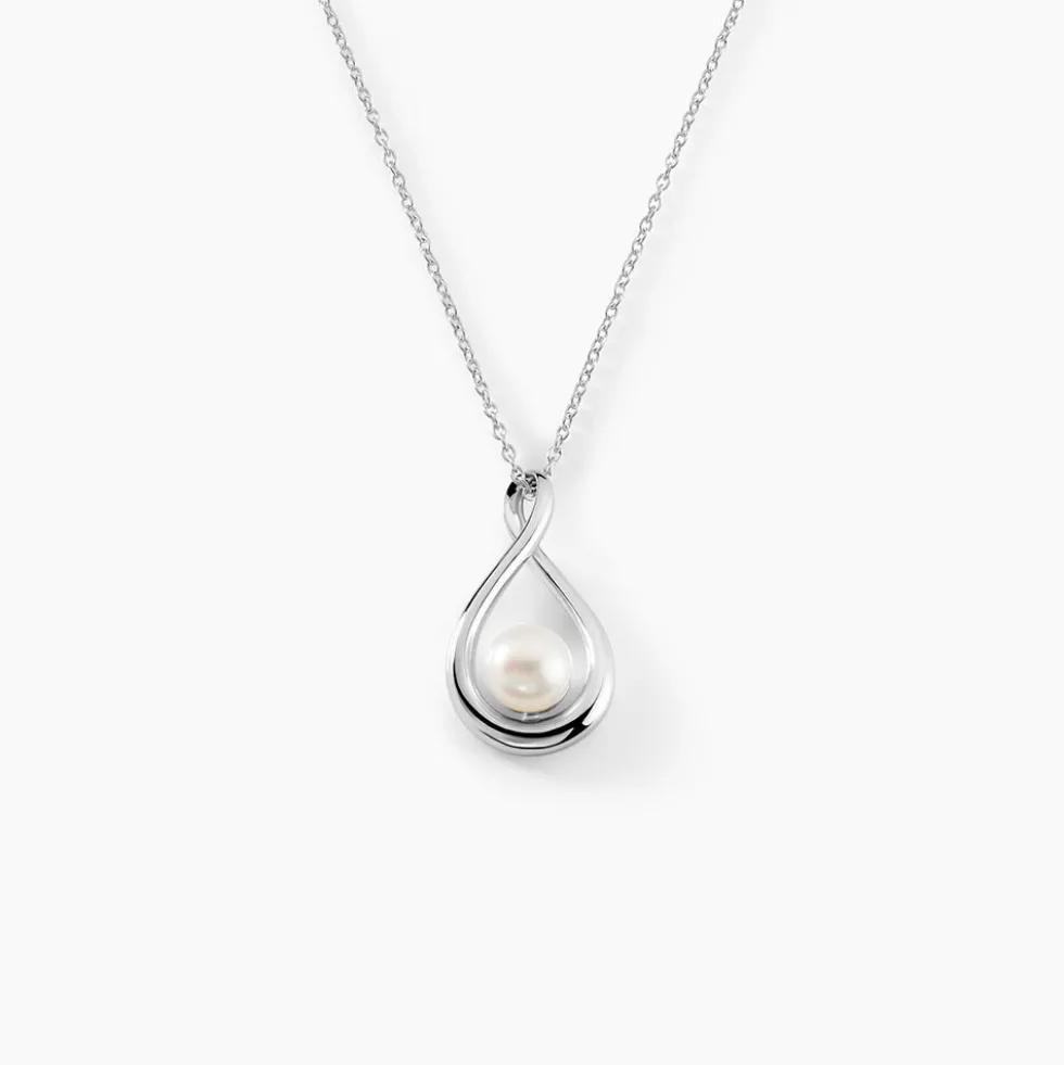Collier Layanne Argent Blanc Perle De Culture