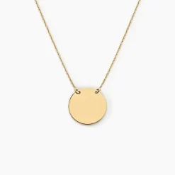 Collier Leana Pastille Gravable Or Jaune