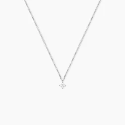 Collier Leonce Argent Blanc Oxyde De Zirconium