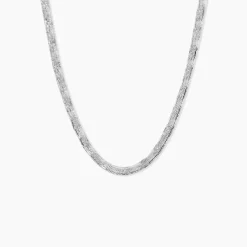 Collier Leonte Argent Blanc