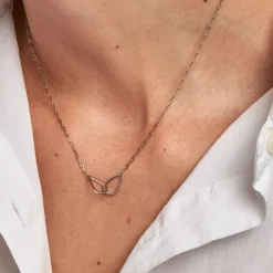 Collier Les Inseparables Argent Blanc
