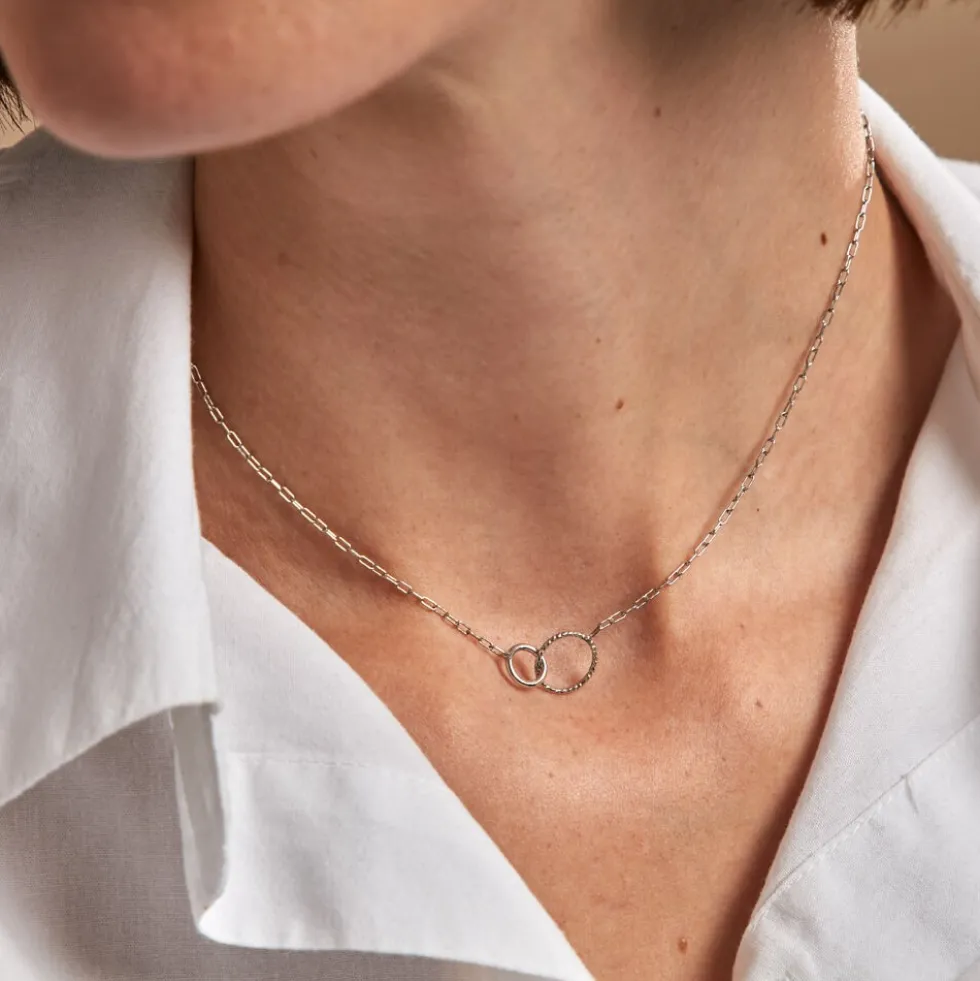 Collier Les Inseparables Argent Blanc