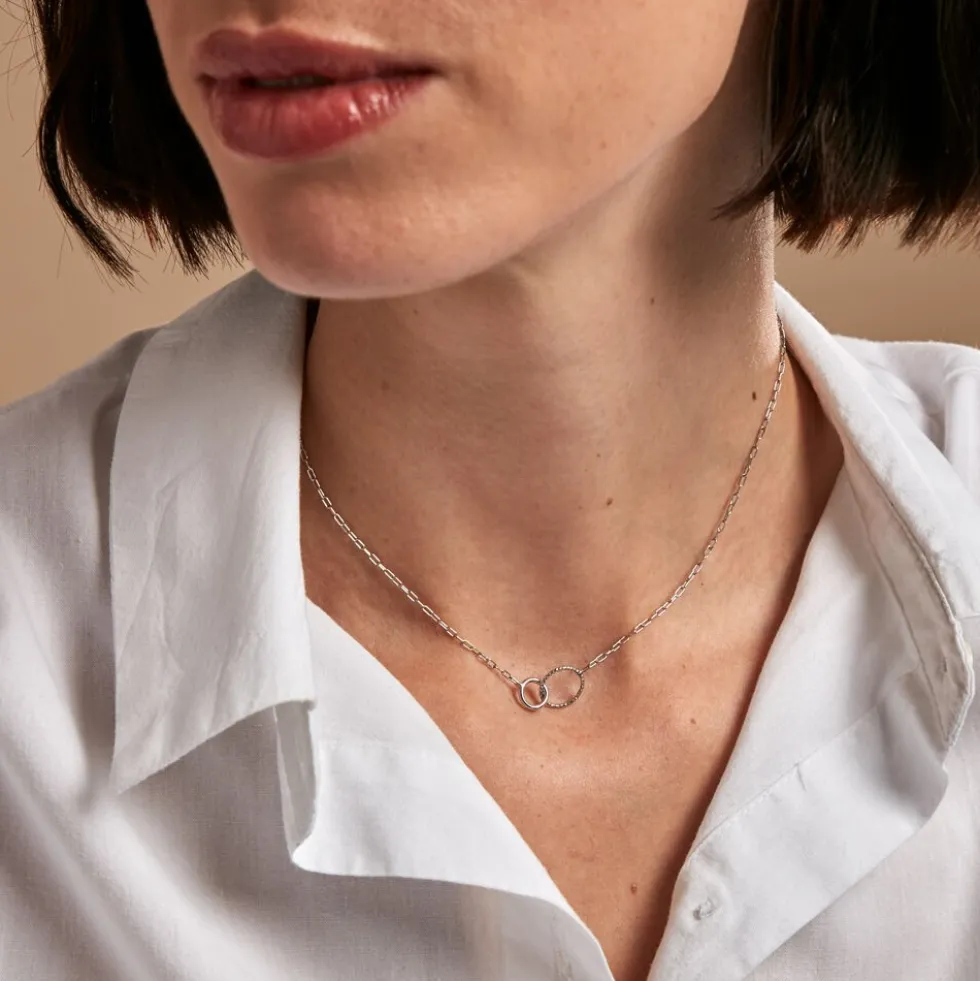 Collier Les Inseparables Argent Blanc