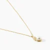 Collier Leta Or Jaune Perle De Culture Et Oxyde De Zirconium