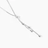 Collier Linda Argent Blanc