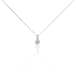 Collier Lisyae Or Blanc Diamant