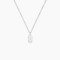 Collier Loan Argent Blanc