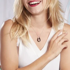 Collier Lola Cera Argent Blanc Céramique Et Oxyde De Zirconium