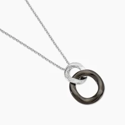Collier Lola Cera Argent Blanc Céramique Et Oxyde De Zirconium