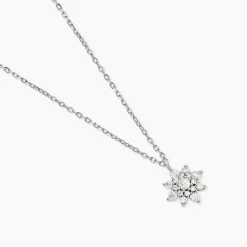 Collier Lorraine Argent Blanc Oxyde De Zirconium