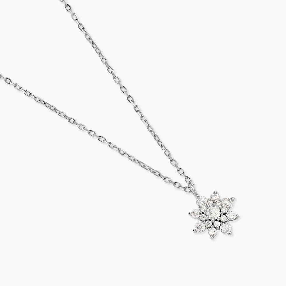 Collier Lorraine Argent Blanc Oxyde De Zirconium