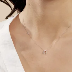 Collier Louise Or Blanc Diamant