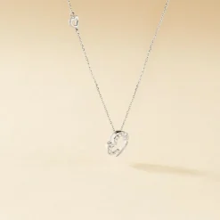 Collier Louise Or Blanc Diamant