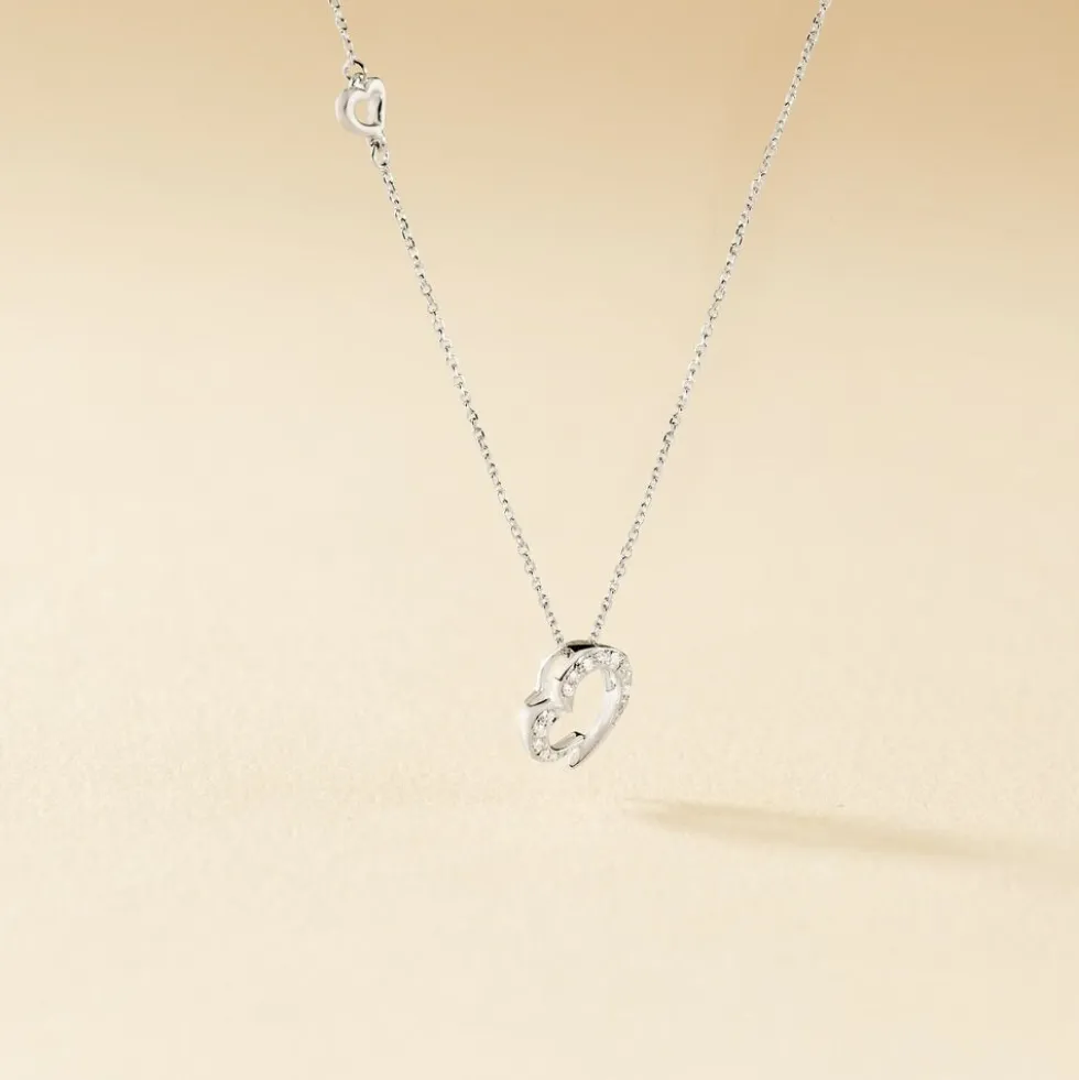 Collier Louise Or Blanc Diamant