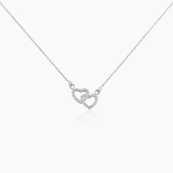 Collier Loving Argent Blanc Oxyde De Zirconium