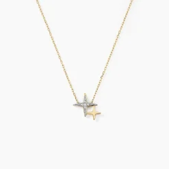 Collier Lumiere Or Jaune Oxyde De Zirconium