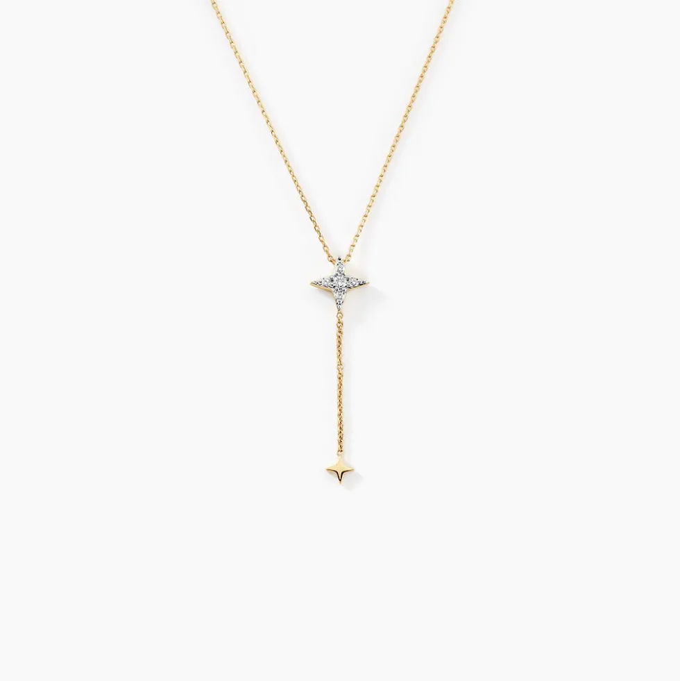 Collier Lumiere Or Jaune Oxyde De Zirconium