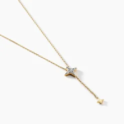 Collier Lumiere Or Jaune Oxyde De Zirconium