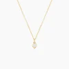 Collier Luminea Or Jaune Nacre Oxyde De Zirconium