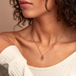 Collier Lyov Argent Rose