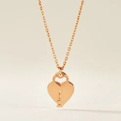 Collier Lyov Argent Rose