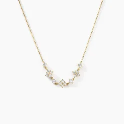 Collier Majestueuse Or Jaune Oxyde De Zirconium