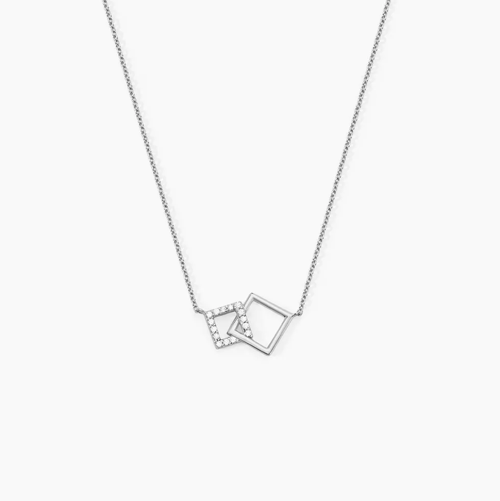 Collier Manoela Argent Blanc Oxyde De Zirconium