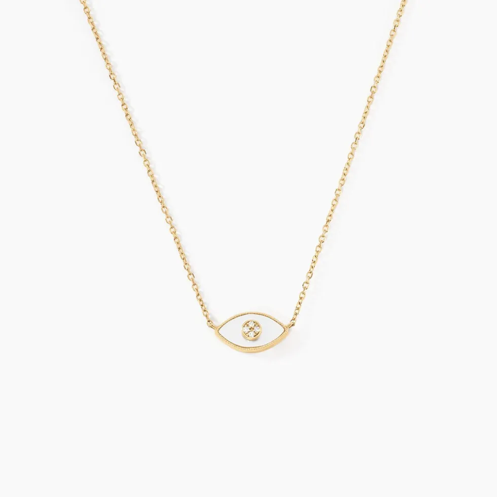 Collier Matiasma Or Jaune Nacre Diamant