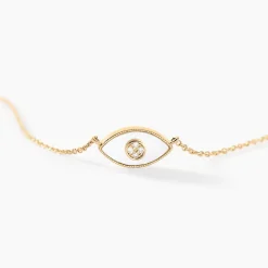 Collier Matiasma Or Jaune Nacre Diamant