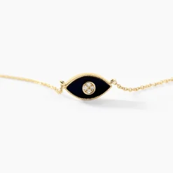 Collier Matiasma Or Jaune Onyx Diamant