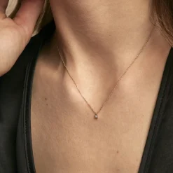 Collier Mei Or Jaune Diamant