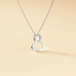 Collier Melesine Or Blanc Diamant