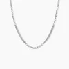 Collier Melodie Argent Blanc