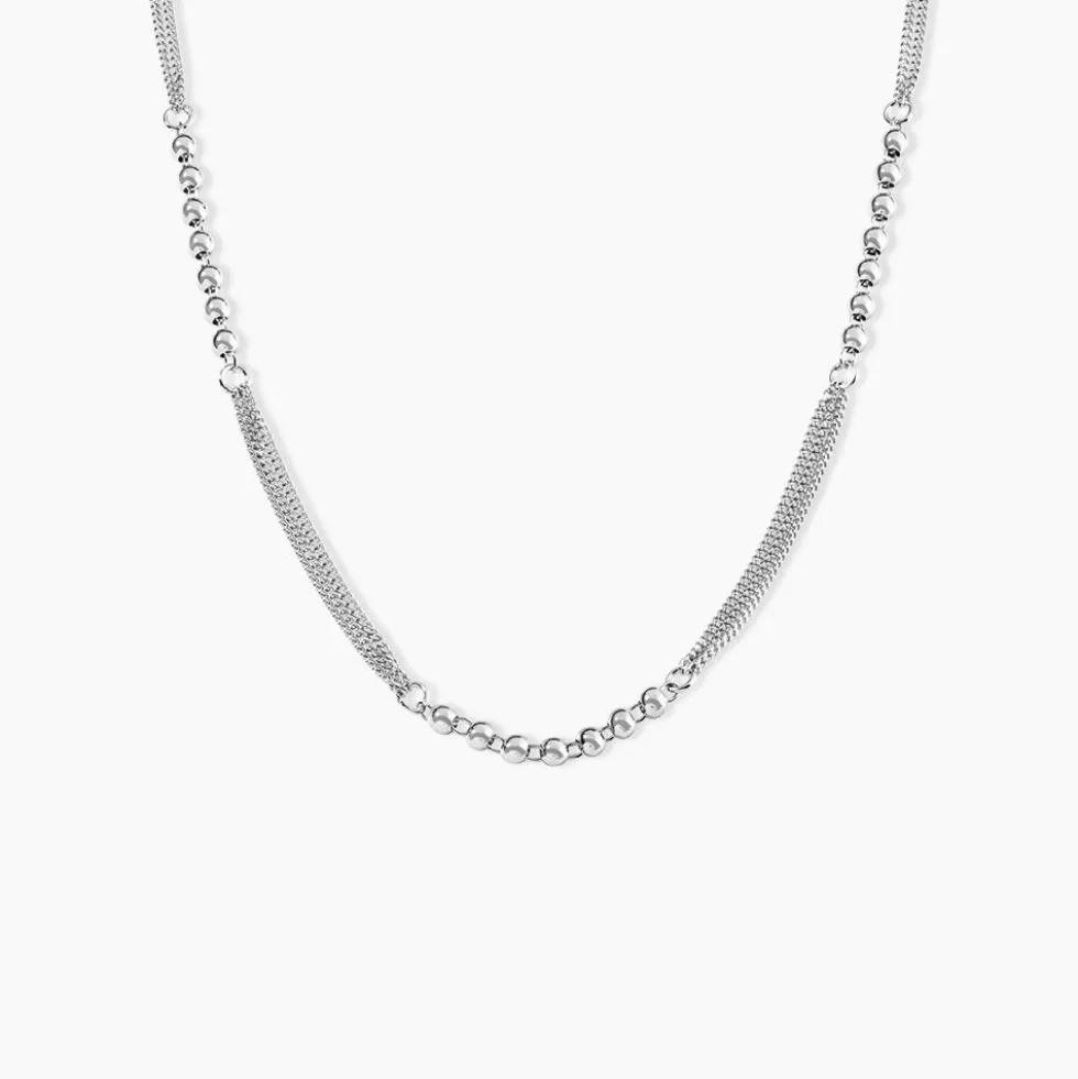 Collier Melodie Argent Blanc