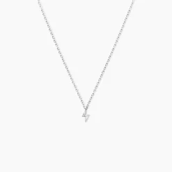 Collier Meyline Argent Blanc Oxyde De Zirconium