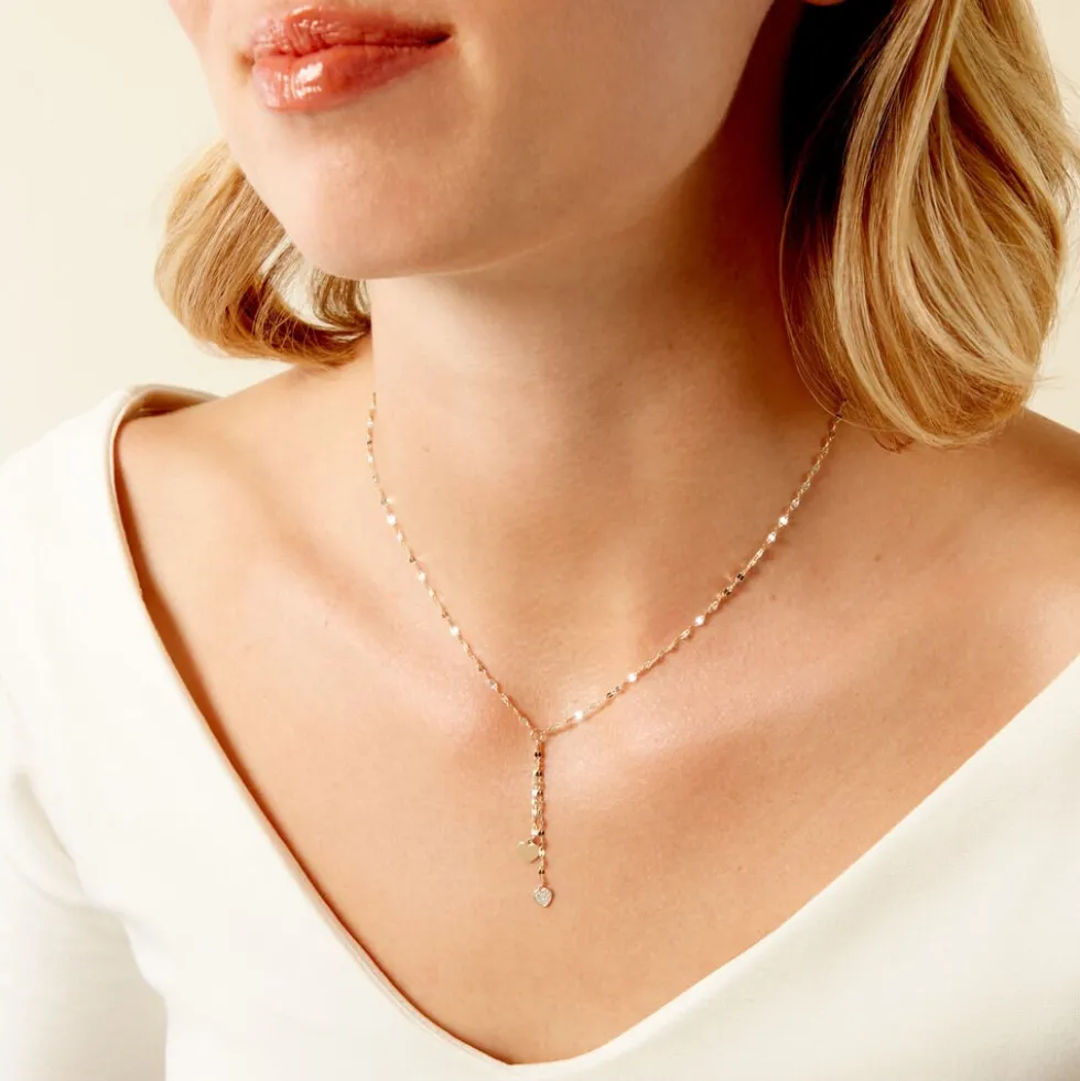 Collier Michiko Or Jaune Diamant