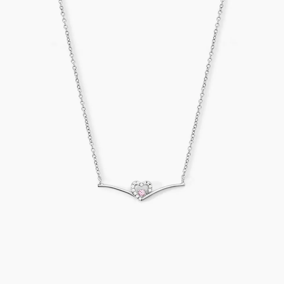 Collier Miline Argent Blanc Oxyde De Zirconium