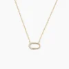 Collier Minimalist Chic Or Jaune Oxyde De Zirconium